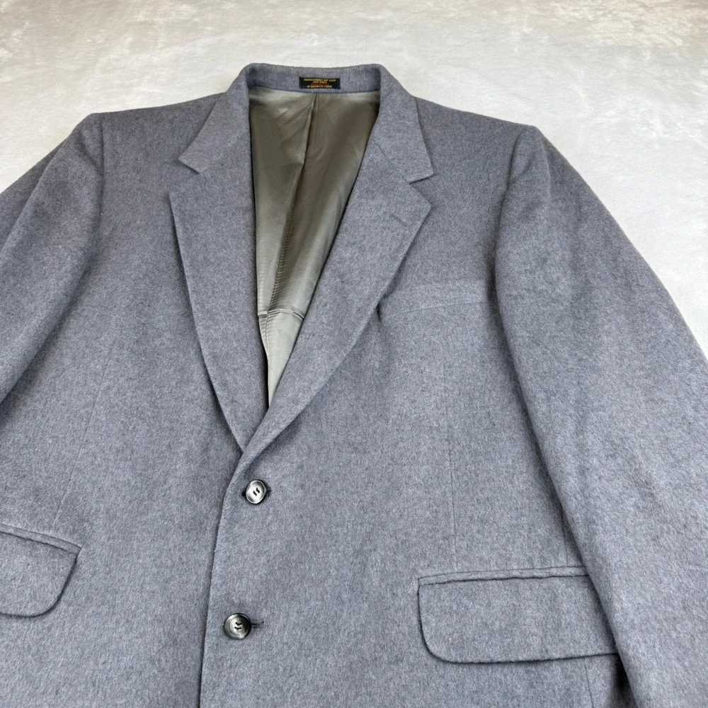 Men's diBenedetto Jerry‎ Leonard Big Tall Gray Wool Blend Blazer Jacket